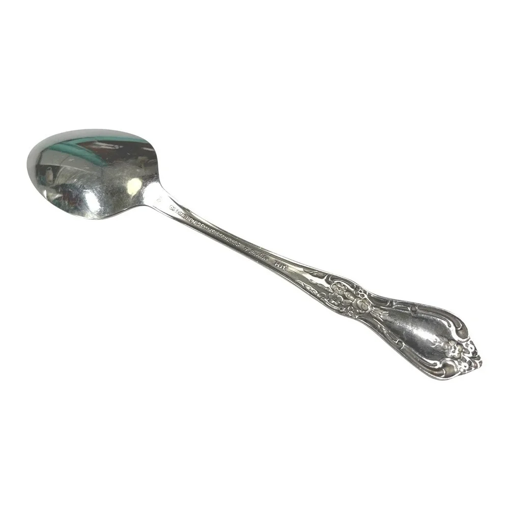 Oneida Teaspoon Kennet Square‎ Floral Distinction Deluxe Stainless Steel